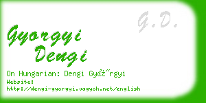 gyorgyi dengi business card